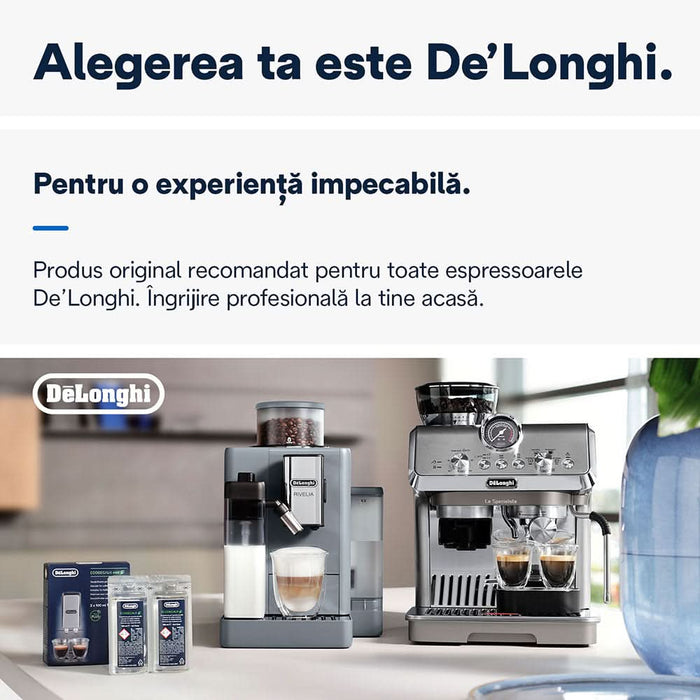 Decalcifiant pentru espressor DELONGHI ECODECALK2, 2 x 100ml WALTI