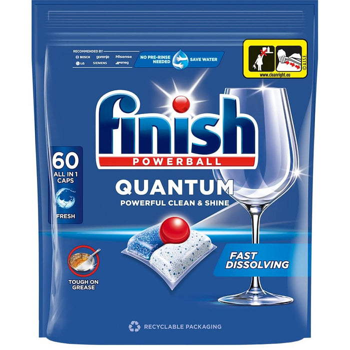 Detergent pentru masina de spalat vase FINISH Quantum, 60 tablete WALTI