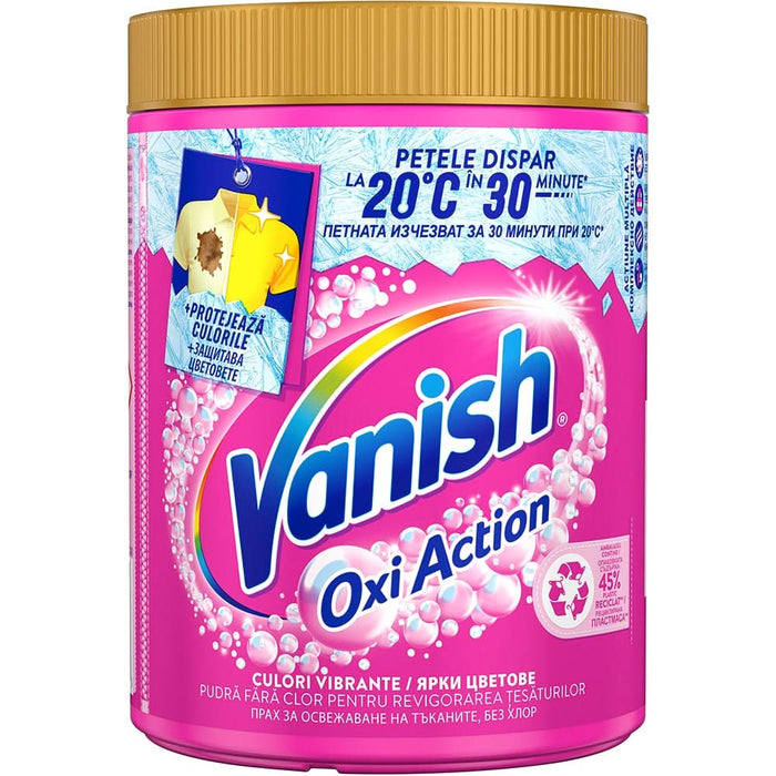 Pudra pentru indepartarea petelor VANISH Oxi Action, haine colorate, 960g WALTI
