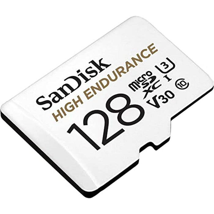 Card de memorie SANDISK High Endurance, microSDXC, 128GB, 100MB/s, clasa 10/U3/V30, UHS-I, adaptor WALTI