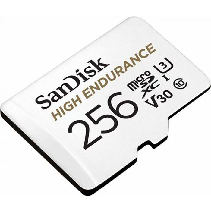 Card de memorie SANDISK High Endurance, microSDXC, 256GB, 100MB/s, clasa 10/U3/V30, UHS-I, adaptor WALTI