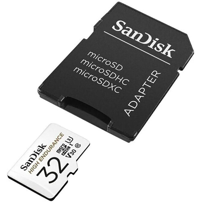 Card de memorie SANDISK Max Endurance, microSDHC, 32GB, 100MB/s, clasa 10/U3/V30, UHS-I, adaptor WALTI