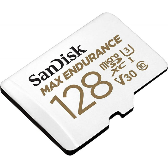 Card de memorie SANDISK Max Endurance, microSDXC, 128GB, 100MB/s, clasa 10/U3/V30, UHS-I, adaptor WALTI