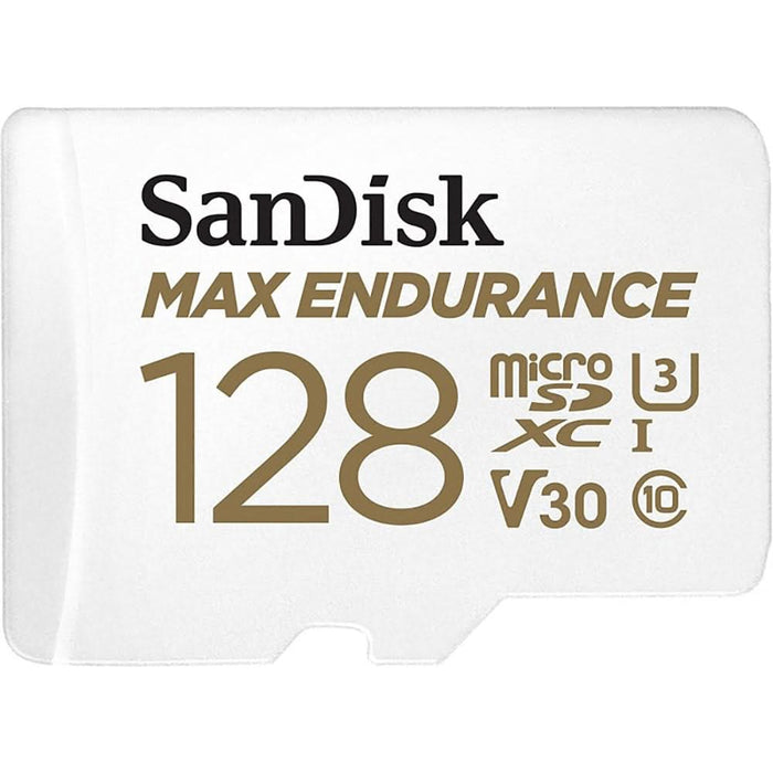 Card de memorie SANDISK Max Endurance, microSDXC, 128GB, 100MB/s, clasa 10/U3/V30, UHS-I, adaptor WALTI