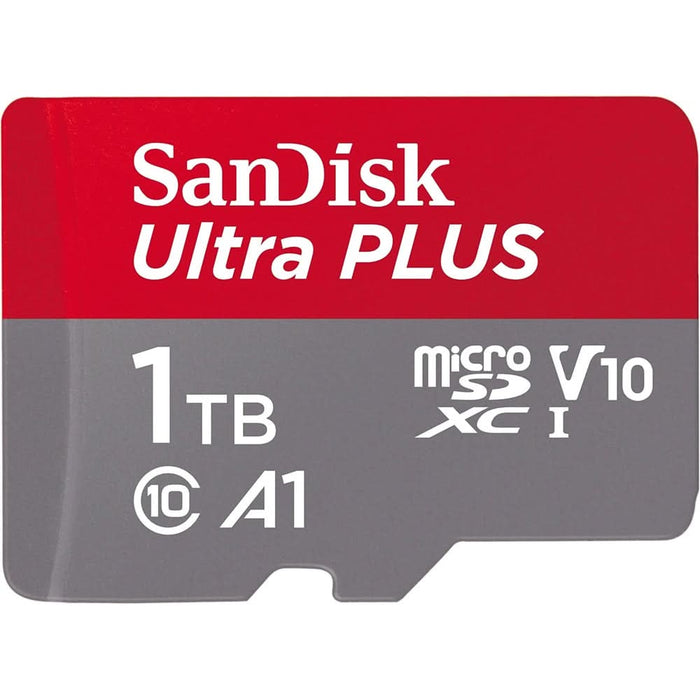 Card de memorie SANDISK Ultra Plus microSDXC, 1TB, 150MB/s, clasa 10/U1/A1, UHS-I, adaptor WALTI