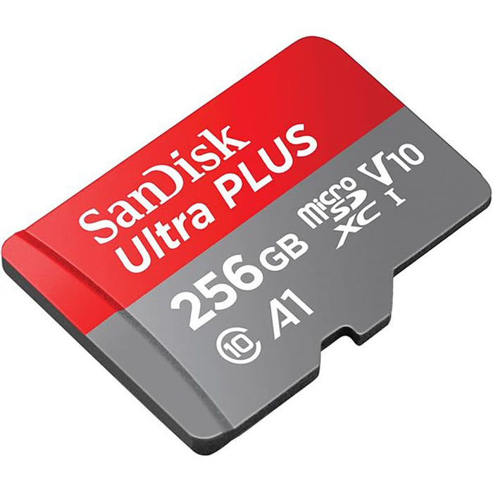 Card de memorie SANDISK Ultra Plus microSDXC, 256GB, 150MB/s, clasa 10/U1/A1, UHS-I, adaptor WALTI