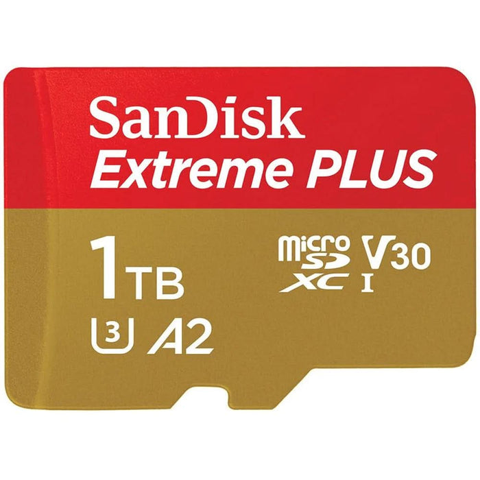 Card de memorie SANDISK Extreme Plus microSDXC UHS-I, 1TB, 200MB/s, C10, U3, V30, A2, adaptor WALTI