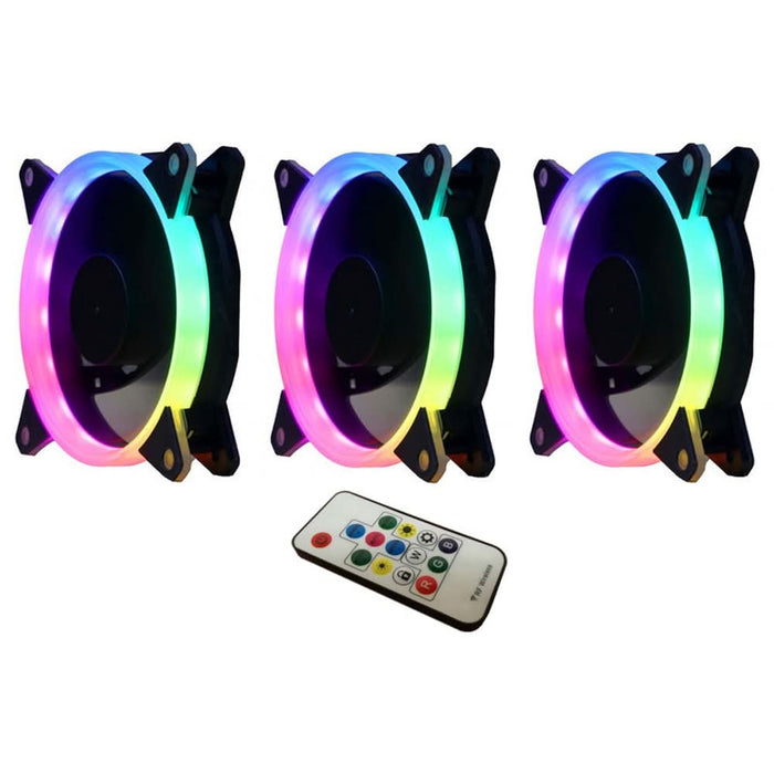 Set 3 ventilatoare PC SEGOTEP Pro Vibrant, 120mm, iluminare RGB, PROVIB3-120 WALTI