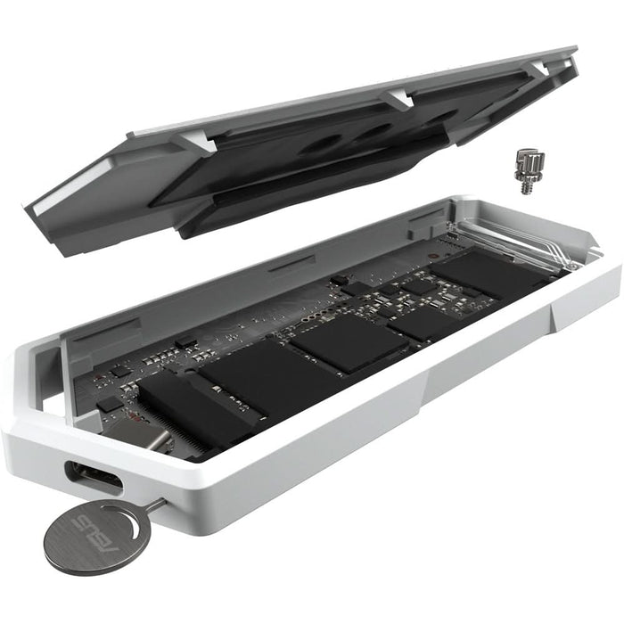 Rack extern ASUS ROG Strix Arion, SSD, USB 3.2., Moonlight White WALTI