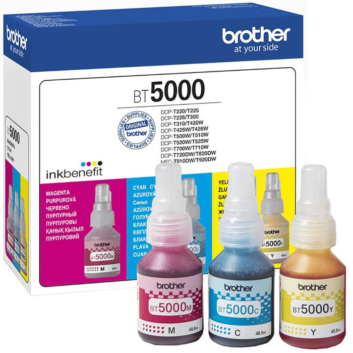 Pachet cerneala originala BROTHER BT5000CLVAL, magenta, cyan, galben WALTI