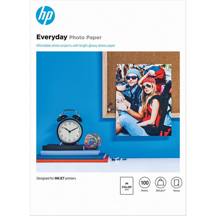 Hartie foto originala HP Everyday Semi-gloss Q2510HF, A4, 100 coli WALTI