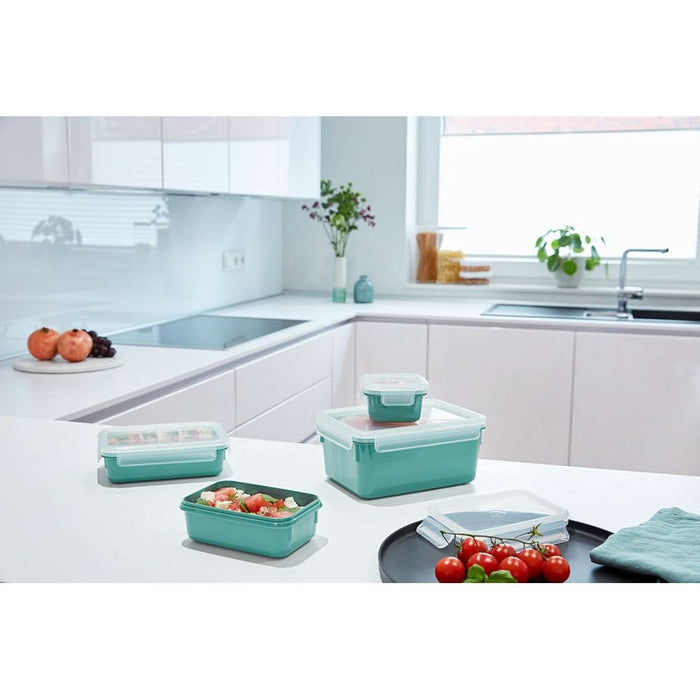 Set caserole TEFAL MasterSeal Colour Edition N1031010, 4 piese, plastic, verde WALTI