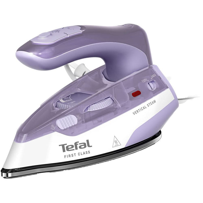 Fier de calcat TEFAL First Class DB1612E0, 1000W, 45g/min, talpa Microsteam 200, alb-violet WALTI