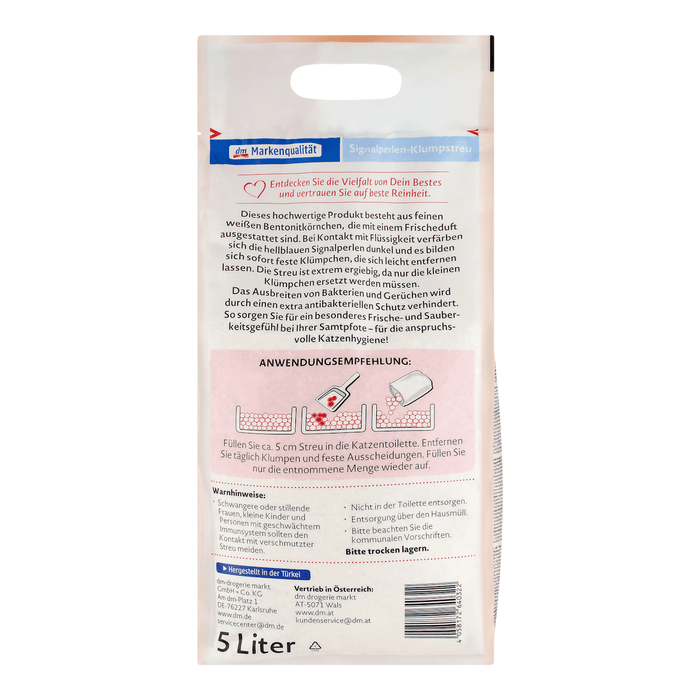 Dein Bestes Nisip pentru pisici, cu perle luminoase, aglomerant, 5 l WALTI