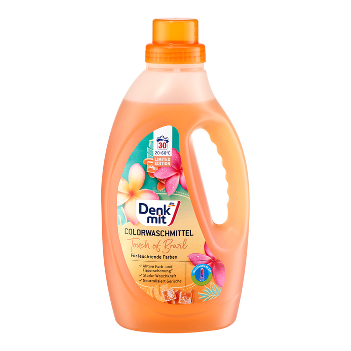 Denkmit Detergent lichid pentru rufe colorate Touch of Brazil, 30 spălări, 1,5 l WALTI