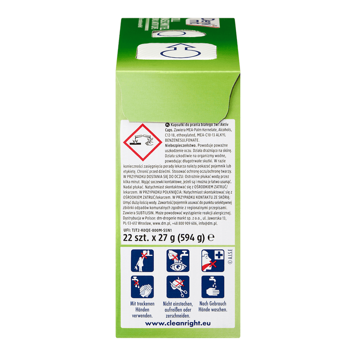 Denkmit Detergent universal capsule pentru rufe 3în1 Aktiv, 22 buc WALTI