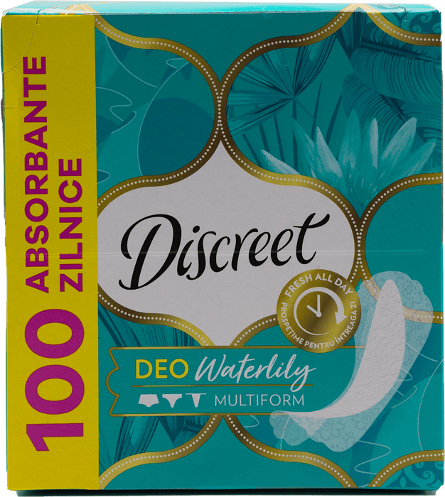 Discreet Absorbante zilnice Multiform Waterlily, 100 buc WALTI