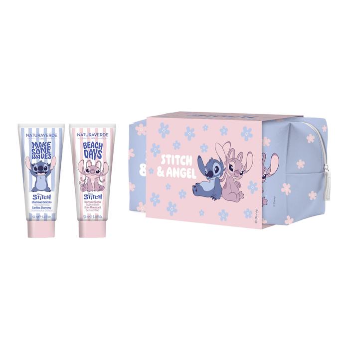 Disney Set cadou Stitch & Angel gel duș și spumă de baie, 1 buc WALTI