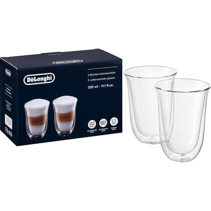 Set pahare cafea DELONGHI LATTEMACC, 2 piese, 330 ml, sticla WALTI