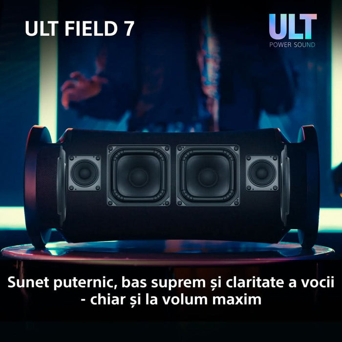 Boxa portabila SONY ULT FIELD 7 SRS-ULT70B, Bluetooth, IP67, Black WALTI