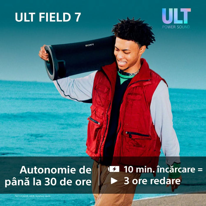 Boxa portabila SONY ULT FIELD 7 SRS-ULT70B, Bluetooth, IP67, Black WALTI