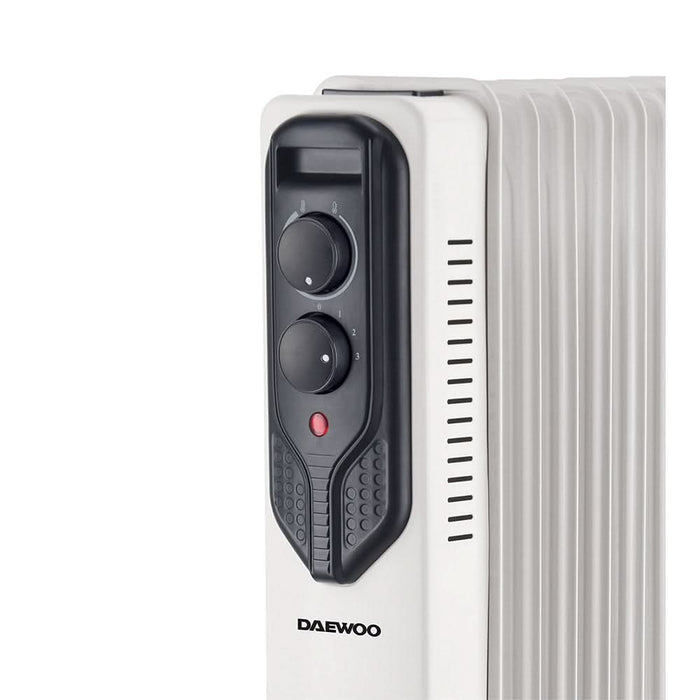 Calorifer electric DAEWOO DOH9W, 9 elementi, 3 trepte putere, 2000W, alb WALTI