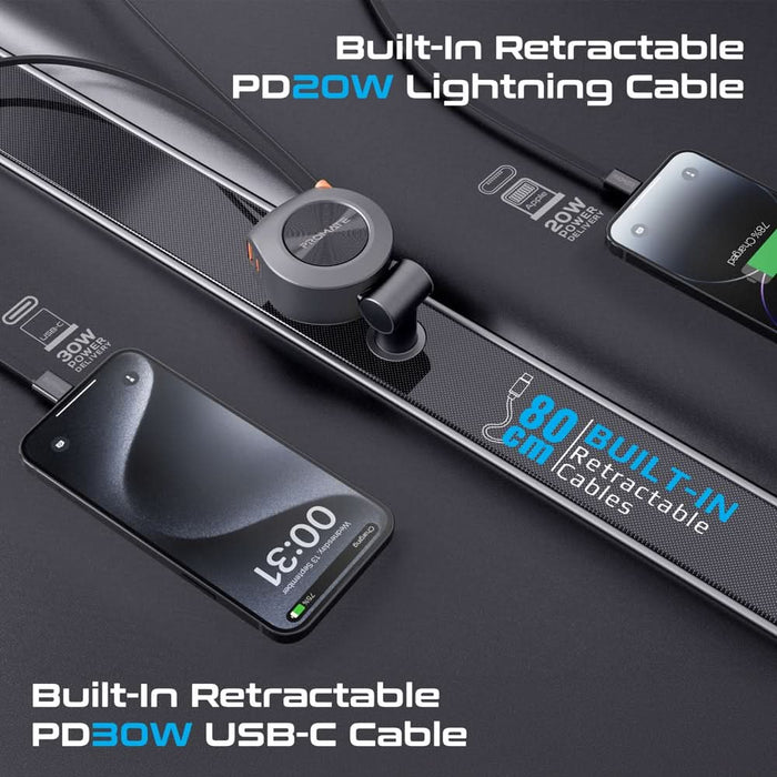 Incarcator auto PROMATE DriveGear-R2, 2x USB-C, 1x USB-A, Power delivery (PD) 30W + 20W, negru WALTI