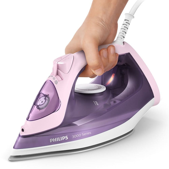 Fier de calcat PHILIPS Seria 3000 DST3020/30, 2200W, 160g/min, 300ml, talpa ceramica, violet-roz WALTI