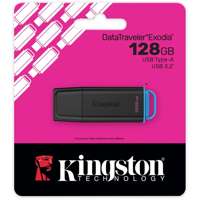 Memorie USB KINGSTON DataTraveler Exodia DTXG2/128GB, 128GB, USB 3.2, negru WALTI