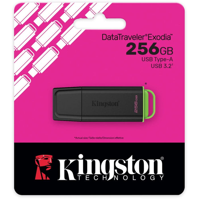 Memorie USB KINGSTON DataTraveler Exodia DTXG2/256GB, 256GB, USB 3.2, negru WALTI