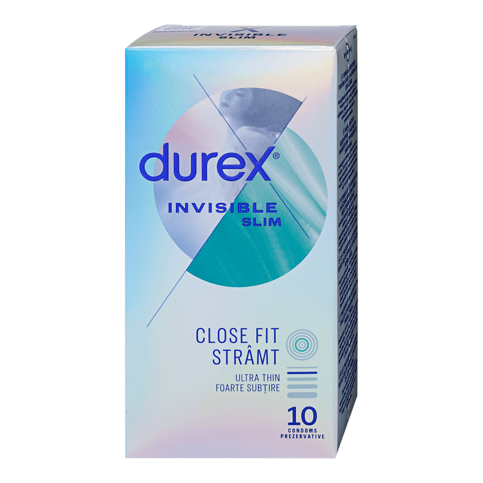 durex Prezervativ Invisible slim extra sensitive, 10 buc WALTI