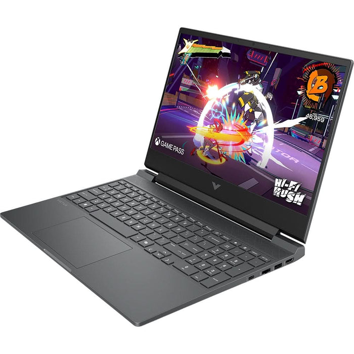 Laptop Gaming HP Victus 15-fa2153nn, Intel Core 7-14650HX pana la 5.2 GHz, 15.6" Full HD, 12GB, SSD 512GB, NVIDIA GeForce RTX 4050 6GB, Free DOS, argintiu inchis WALTI