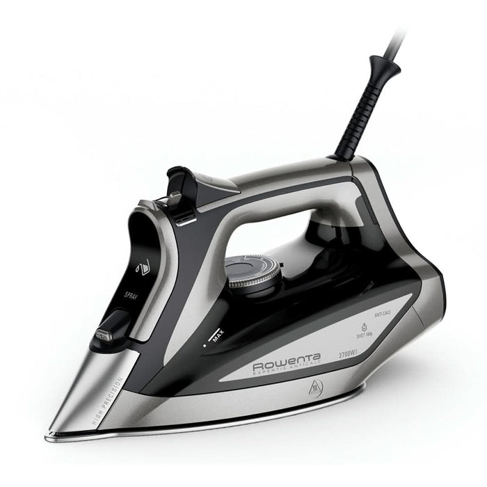 Fier de calcat ROWENTA Expertis DW7025D1, 2700W, 180g/min, 300ml, talpa Microsteam 400 Laser, negru WALTI