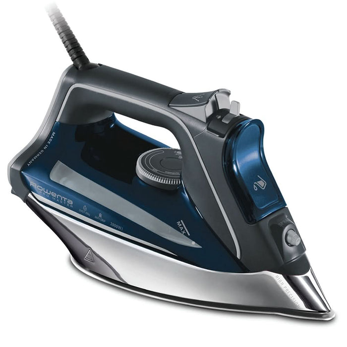 Fier de calcat ROWENTA Pro Master DW8221D1, 2800W, 200g/min, 310ml, talpa Microsteam 400 Laser, albastru inchis-argintiu WALTI