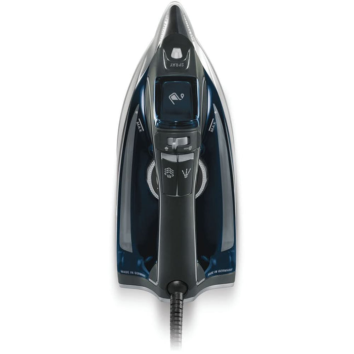 Fier de calcat ROWENTA Pro Master DW8221D1, 2800W, 200g/min, 310ml, talpa Microsteam 400 Laser, albastru inchis-argintiu WALTI