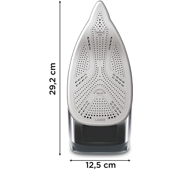 Fier de calcat ROWENTA Pro Master DW8221D1, 2800W, 200g/min, 310ml, talpa Microsteam 400 Laser, albastru inchis-argintiu WALTI