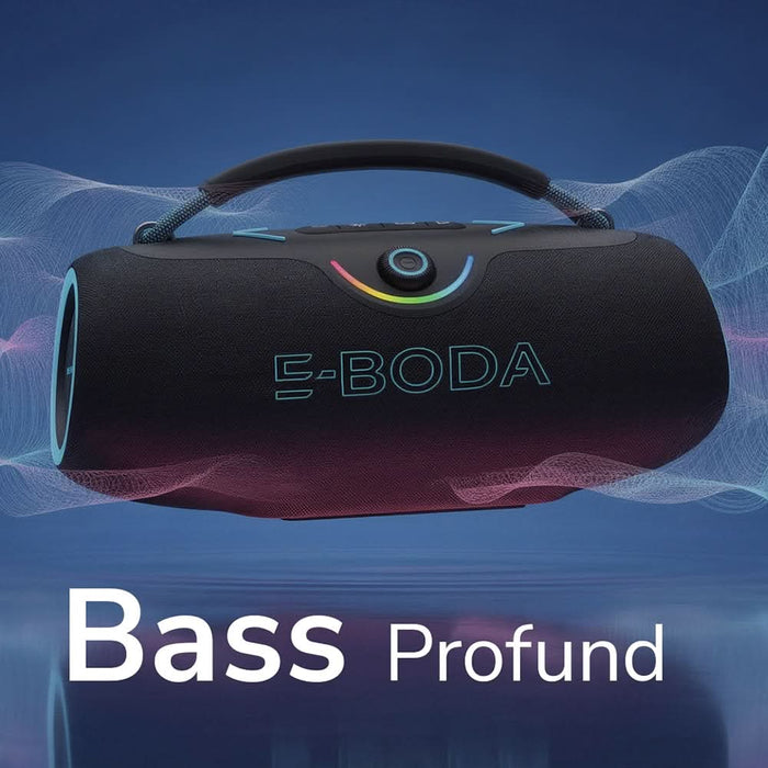 Boxa portabila E-BODA The Vibe 500 Arena, Bluetooth, 350W, IPX6, negru WALTI