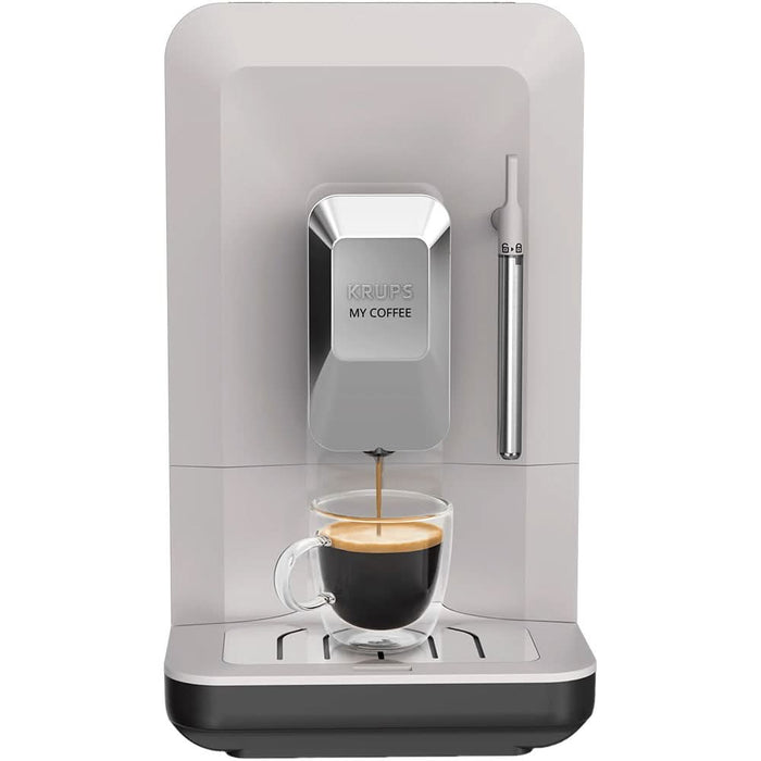 Espressor automat KRUPS My Coffee+ EA201BE0, 1.5l, 1700W, 15 bar, gri deschis WALTI