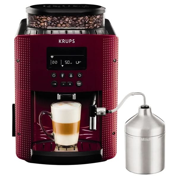 Espressor automat KRUPS Essential EA816570, 1.7l, 1450W, 15 bar, rosu-negru WALTI