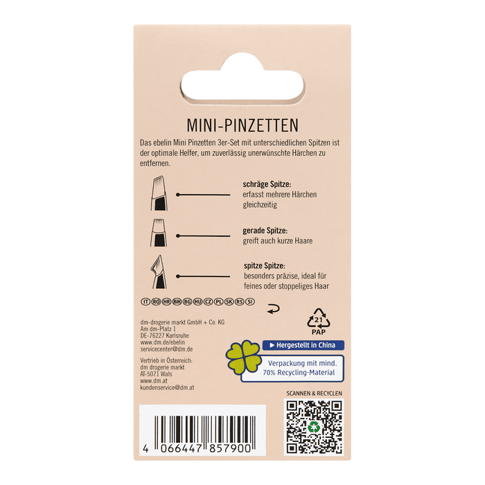 ebelin Set de mini pensete, 3 buc - WALTI WALTI