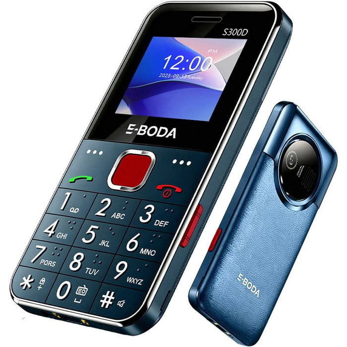 Telefon E-BODA Senior S300D, 2G, Dual SIM, albastru - WALTI WALTI