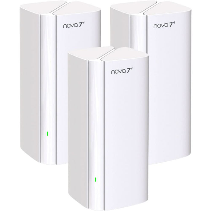 Sistem Mesh Wireless TENDA Nova EE3 Pro BE3600, Wi-Fi 7, Dual Band 688 + 2882 Mbps, 3 buc, alb WALTI