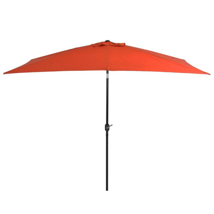 Umbrelă de soare exterior cu stâlp metalic 300x200 cm Teracotă - WALTI WALTI