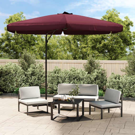 Umbrelă de Soare Exterior cu Stâlp de Oțel 300 cm Bordeaux Red - WALTI WALTI