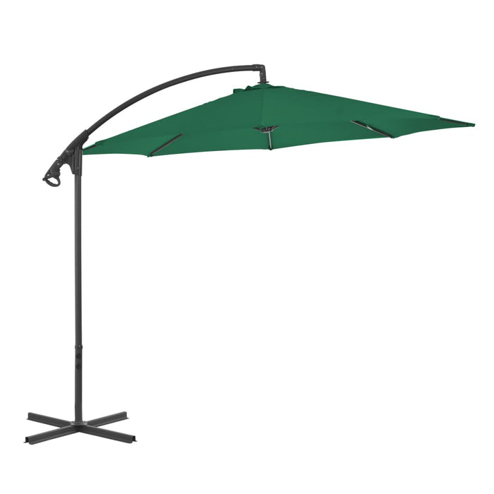 Umbrelă consolă cu stâlp de oțel 300 cm Verde - WALTI WALTI