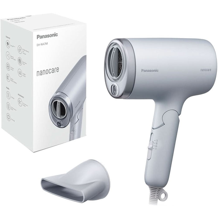 Uscator de par PANASONIC EH-NA7M-H825, 1600W, 2 viteze, 3 trepte temperatura, argintiu WALTI