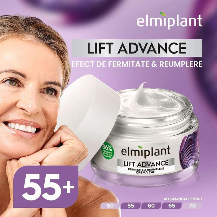 Elmiplant Cremă de față lift advance 55+, 50 ml WALTI
