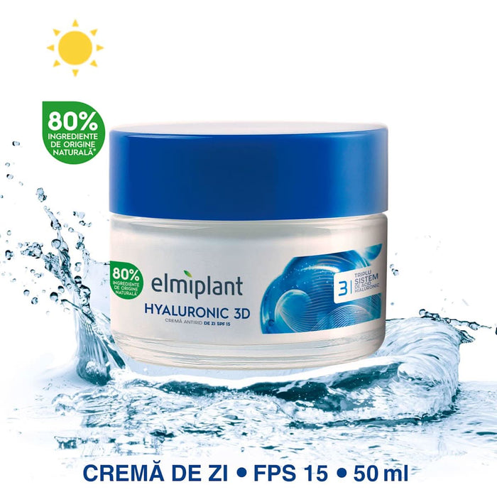 Elmiplant Hyaluronic 3d cremă antirid de zi FPS15, 50 ml WALTI