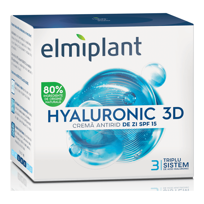 Elmiplant Hyaluronic 3d cremă antirid de zi FPS15, 50 ml WALTI