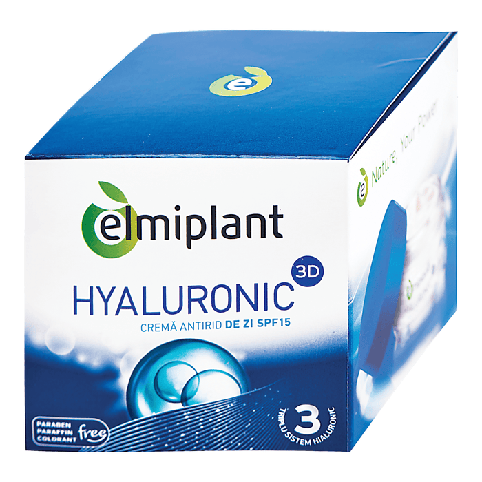 Elmiplant Hyaluronic 3d cremă antirid de zi FPS15, 50 ml WALTI